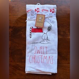 Rae Dunn Snoopy Sweet Christmas Kitchen Towels